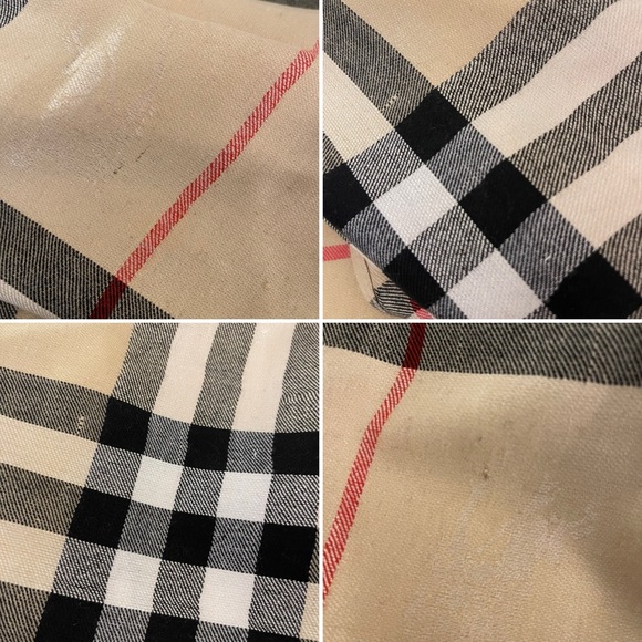 Chic Beige Plaid Nova Check Women's Burb*rry Style Scarf - Picture 10 of 10